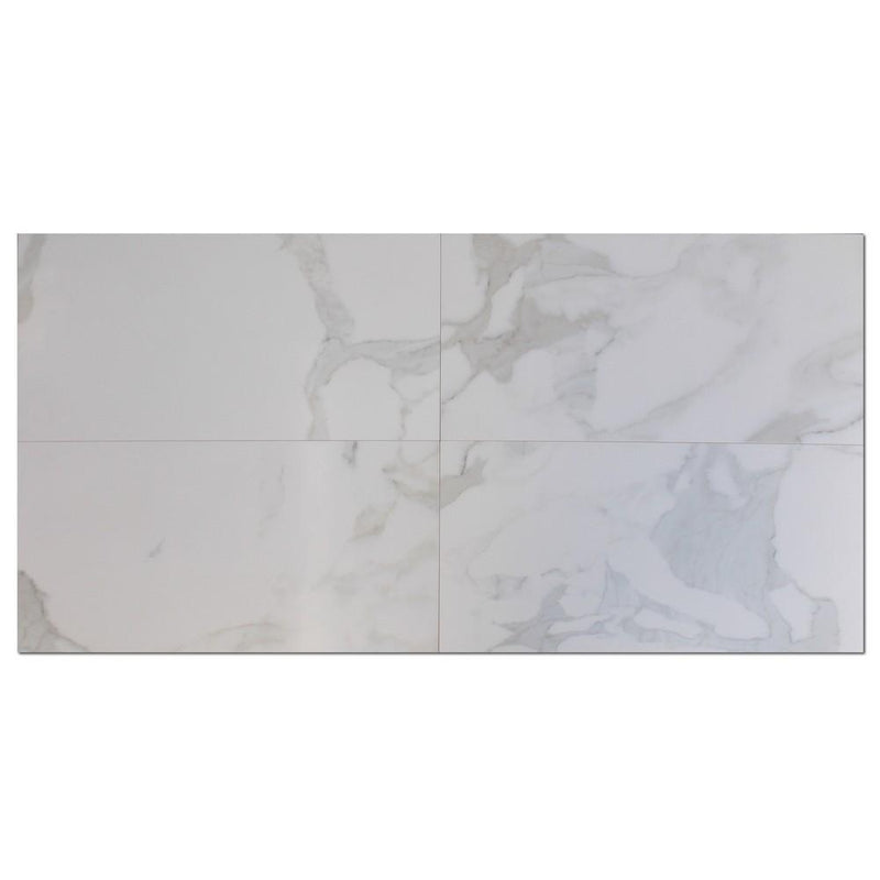 Calacatta Satin 12x24 Porcelain  Tile
