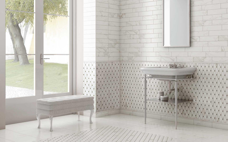 Calacatta Satin 3x12 Porcelain  Tile