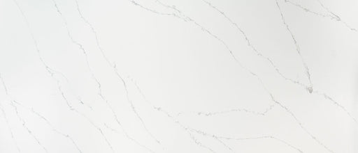 Calacatta Ultra 112x26 2 cm Polished Quartz Prefab