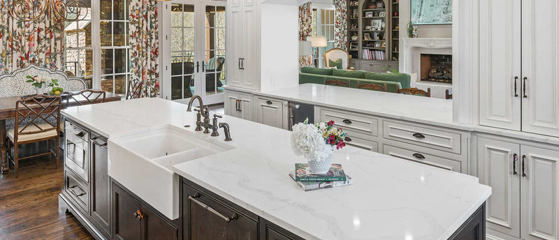 Calacatta Venice 108x42 2 cm Polished Quartz Prefab