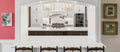 Calacatta Venice 112x26 2 cm Polished Quartz Prefab