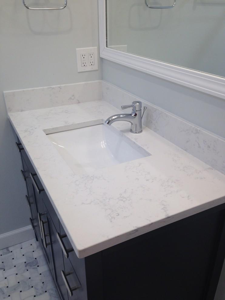 Calacatta Vicenza 112x26 2 cm Polished Quartz Prefab