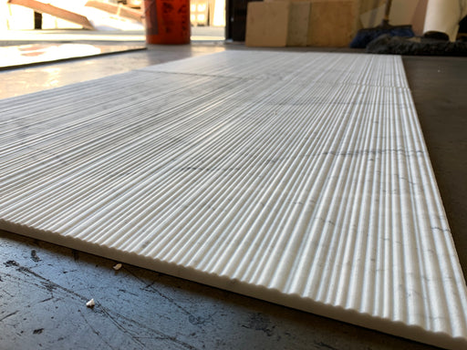 Carrara Bamboo White Marble Tile 12x24