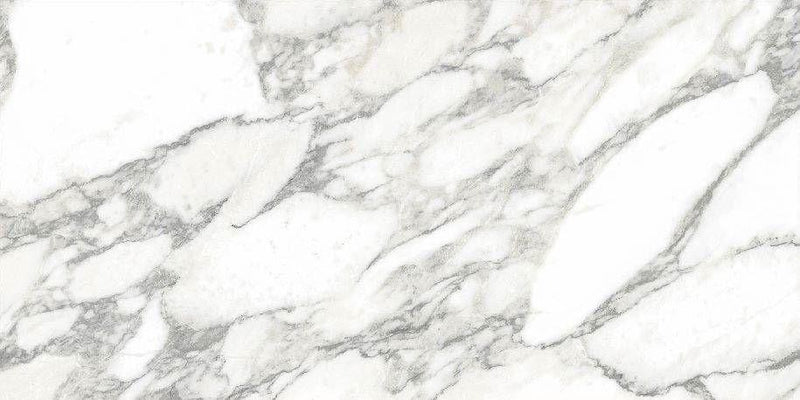 Carrara Select Arabescato Matte 4x24 Porcelain Bullnose