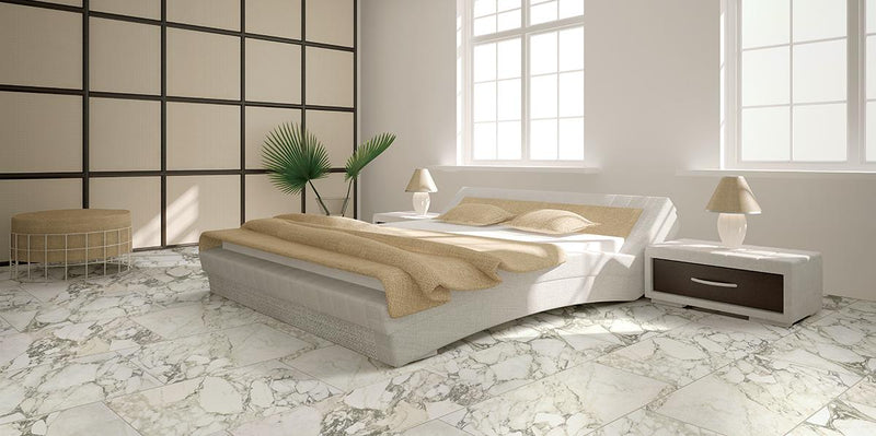 Carrara Select Arabescato Polished 24x48 Porcelain  Tile