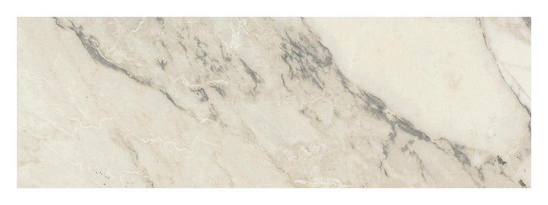 Carrara Select Arabescato Polished 4x12 Porcelain  Tile