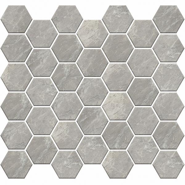 Carrara Select Blu 2x2 Hexagon Honed Porcelain  Mosaic