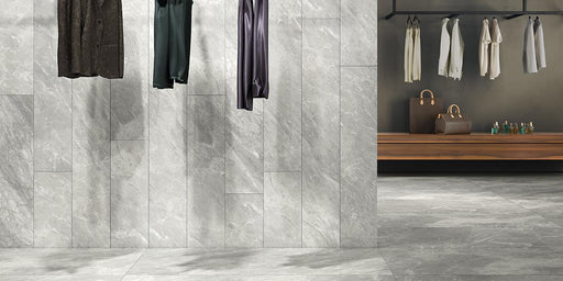 Carrara Select Blu Honed 4x12 Porcelain  Tile