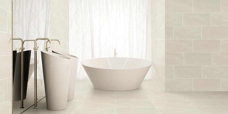 Carrara Select Gioia Honed 24x48 Porcelain  Tile