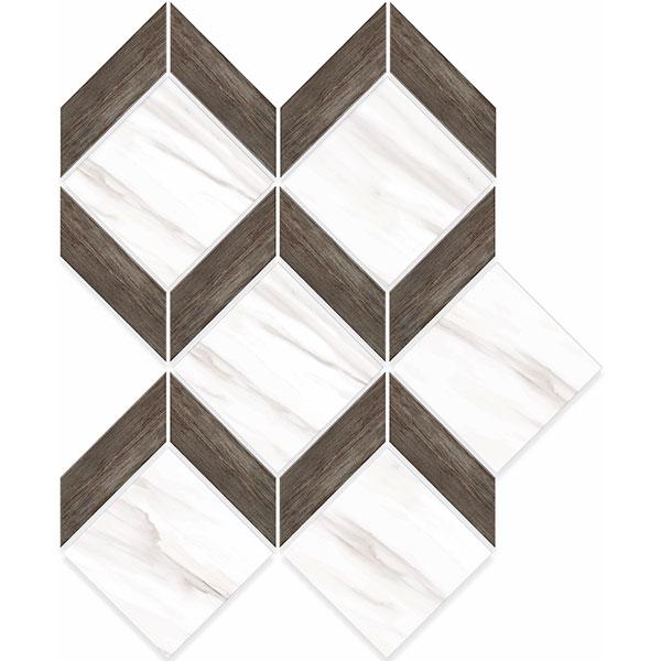 Carrara Select Venato Tiziano Honed Porcelain  Mosaic