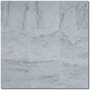 Carrara White Marble Tile 24x24 Honed