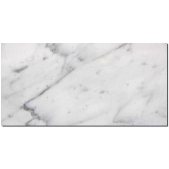 Carrara White Marble Tile 3x6 Honed