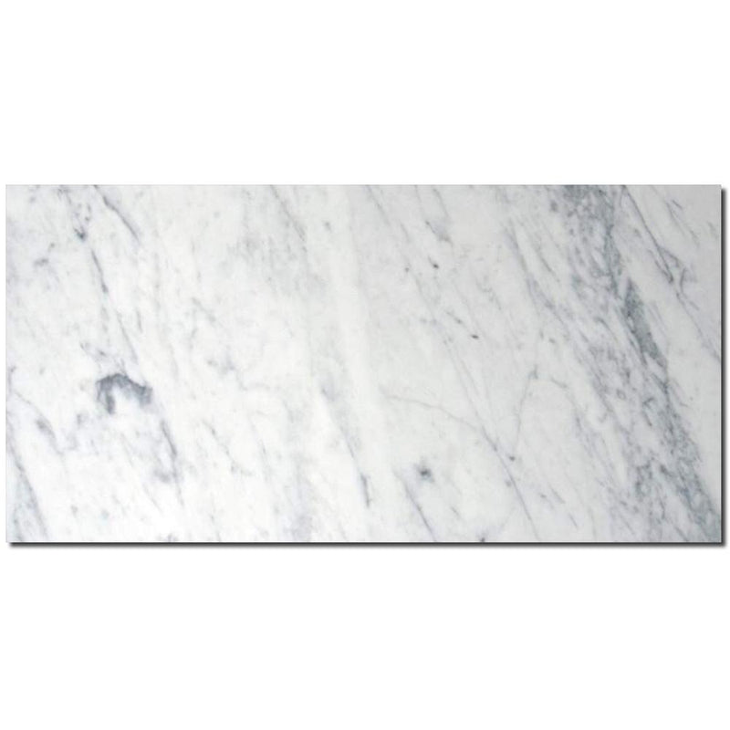 Carrara White Marble Tile 3x6 Polished