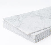 Carrara White Marble Tile 6x12 Polished