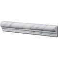 Carrara White Marble Trim 2x12 Polished     Single-Step Chair Rail