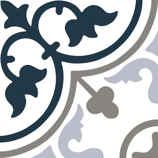 Casablanca Heritage Blue Matte 8x8 Gres Stoneware  Tile