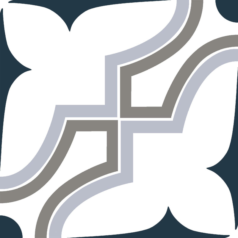 Casablanca Market Blue Matte 8x8 Gres Stoneware  Tile