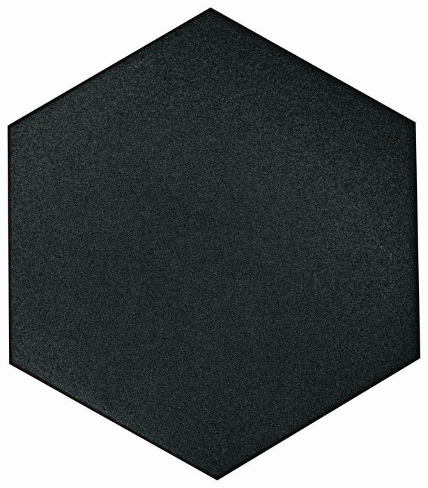 Casablanca Solid Black Matte 8x9 Gres Stoneware  Tile