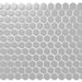 Cc Mosaics Gray 1x1 Hexagon Matte Porcelain  Mosaic