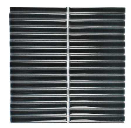 Cc Mosaics Plus Dark Blue Stacked  Porcelain  Mosaic