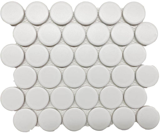 Cc Mosaics Plus White 2x2  Matte Porcelain  Mosaic