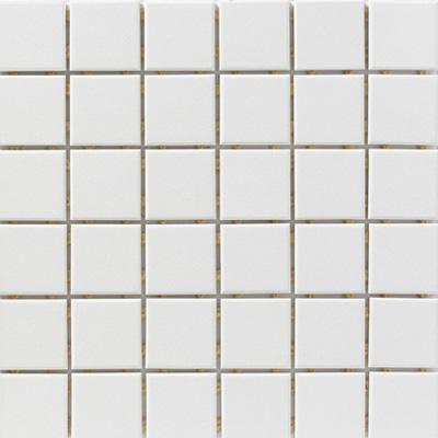 Cc Porcelain Snow White Square Matte   Mosaic