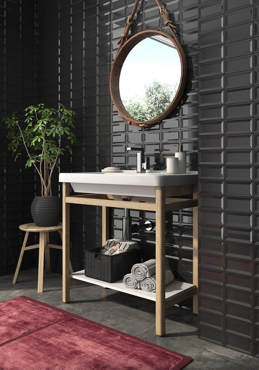 Cc Textures Black Glossy 3x6 Ceramic  Tile