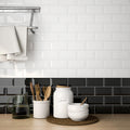 Cc Textures Black Glossy 4-1/4x10 Ceramic  Tile