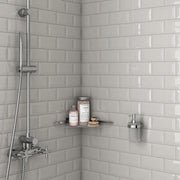 Cc Textures White Ice Glossy 4-1/4x10 Ceramic  Tile