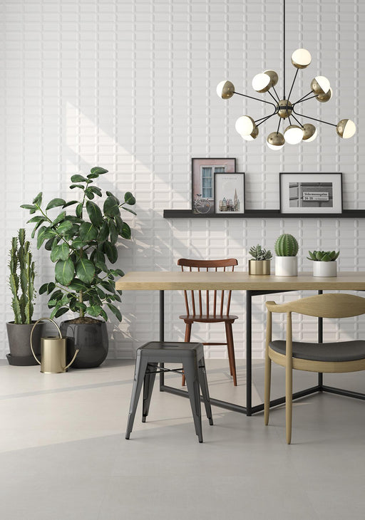 Cc Textures White Ice Matte 3x6 Ceramic  Tile