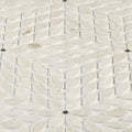 Celeste Myra Beige Basalt Leaf Honed Marble  Mosaic