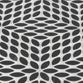 Celeste Nero Marquina Calacatta Losanna Leaf Honed Marble  Mosaic