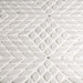 Celeste White Carrara Bardiglio Leaf Honed Marble  Mosaic