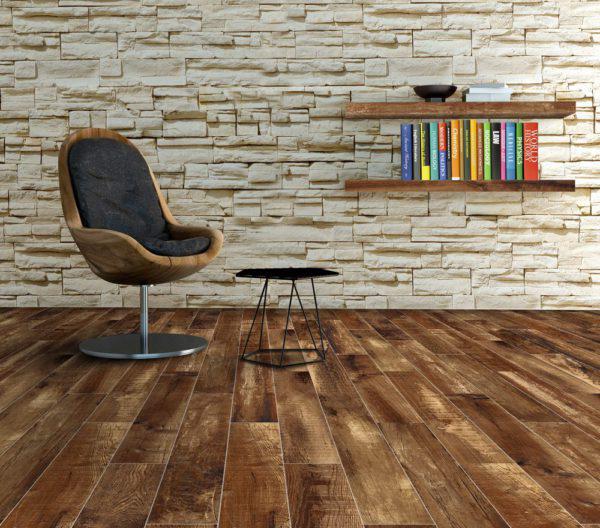 Chalet Mahogany Red 6x36 Porcelain  Tile