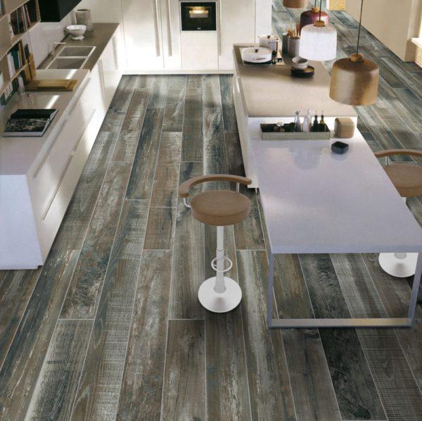 Chalet Street Blue 6x36 Porcelain  Tile
