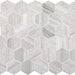 Chenille White 2x2 Hexagon Honed Limestone  Mosaic
