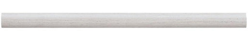 Chenille White Limestone Trim 1/2x12 Honed     Pencilrail