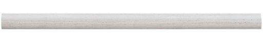 Chenille White Limestone Trim 1/2x12 Polished     Pencilrail