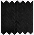 Chevron Herringbone Marquina Polished Marble  Mosaic