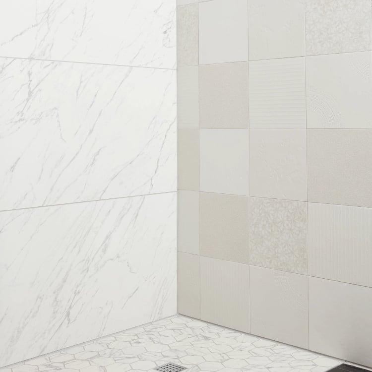 Chymia Mix 1 White 12x12 Porcelain  Tile