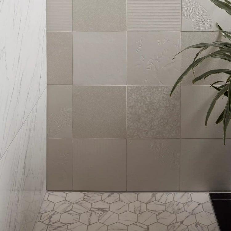 Chymia Mix 1 White 12x12 Porcelain  Tile