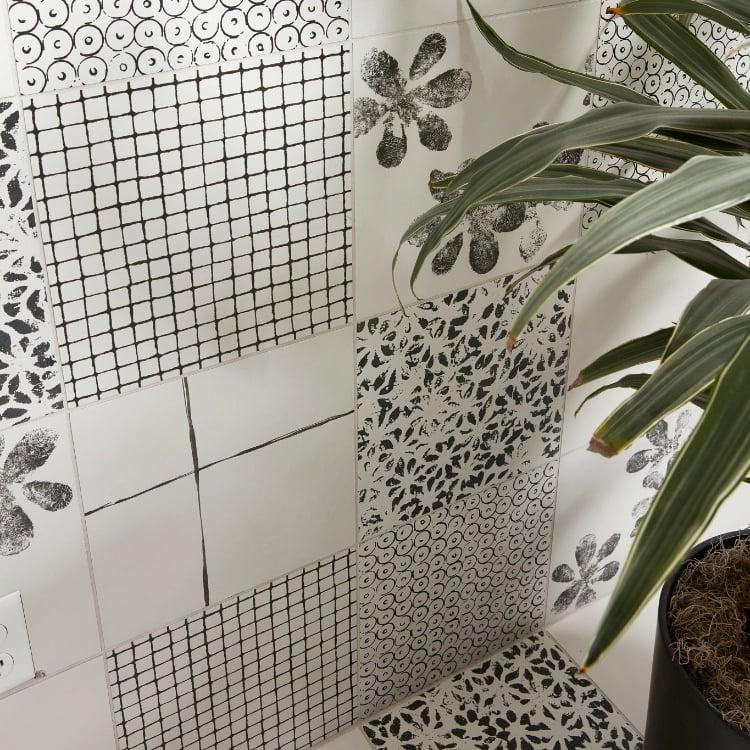 Chymia Mix 2 White 12x12 Porcelain  Tile