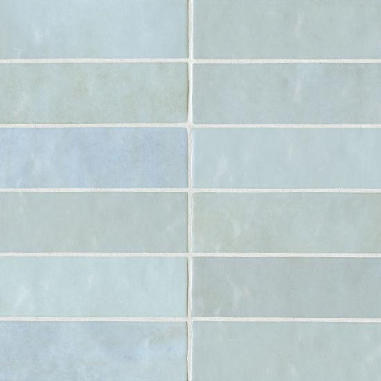 Cloé Baby Blue Glossy 2-1/2x8 Ceramic  Tile