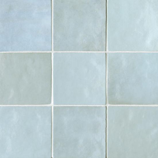 Cloé Baby Blue Glossy 5x5 Ceramic  Tile