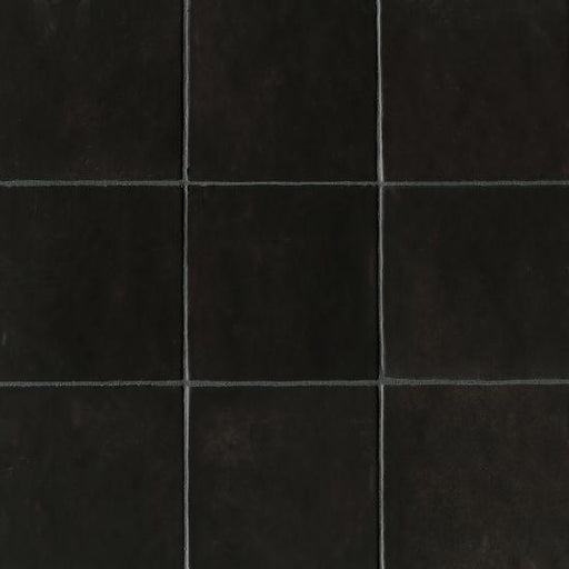 Cloé Black Glossy 5x5 Ceramic  Tile