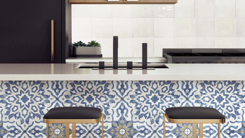 Cloé Crème Glossy 5x5 Ceramic  Tile