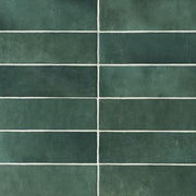 Cloé Green Glossy 2-1/2x8 Ceramic  Tile