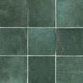 Cloé Green Glossy 5x5 Ceramic  Tile