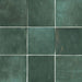 Cloé Green Glossy 5x5 Ceramic  Tile