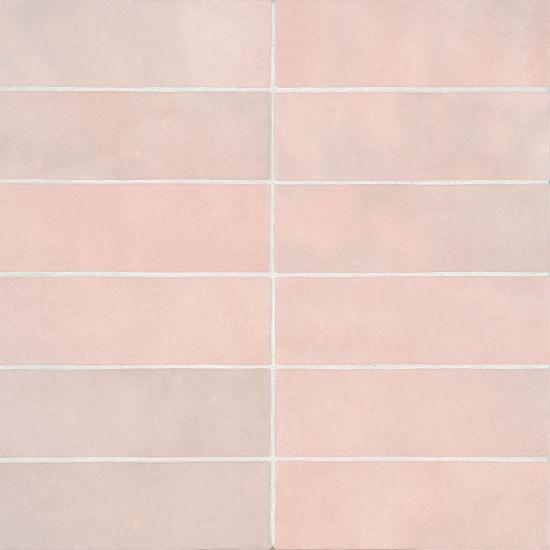 Cloé Pink Glossy 2-1/2x8 Ceramic  Tile